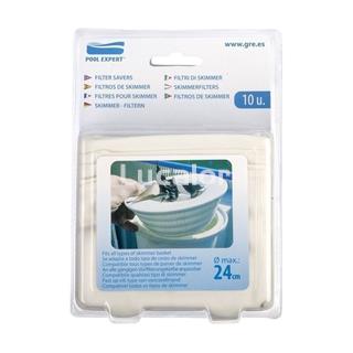 10 filtros para cestillo  skimmers  Gre - Imagen 1