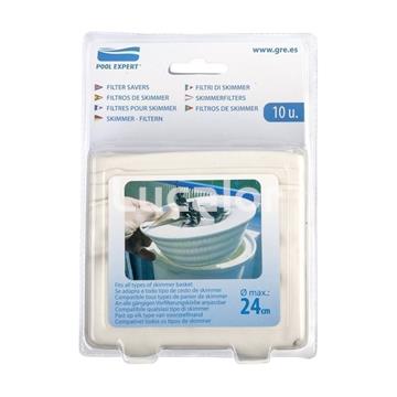 10 filtros para cestillo  skimmers  Gre - Imagen 1