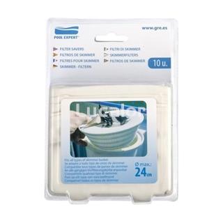 40045  Filtros para  skimmers Gre – 10 ud. todos - Imagen 1