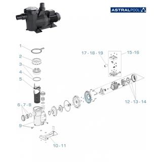 Accesorios enlace hasta 3 HP bomba victoria plus silent de Astral pool - Imagen 2
