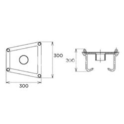 Anclaje para cascadas Bali Fabricado en AISI 316 de Qp - Imagen 2
