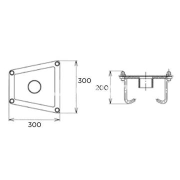 Anclaje para cascadas Bali Fabricado en AISI 316 de Qp - Imagen 2