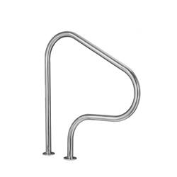 Barandilla salida piscina 4 curvas acero inoxidable de Qp - Imagen 1