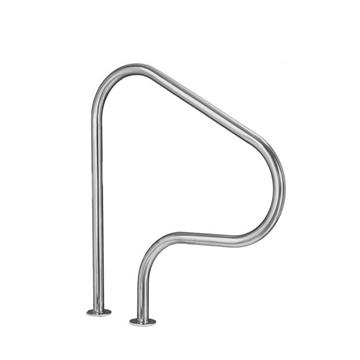 Barandilla salida piscina 4 curvas acero inoxidable de Qp - Imagen 1