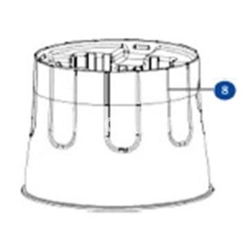 Base cuba flltro gre de aqualoón FAQC40 - Imagen 1