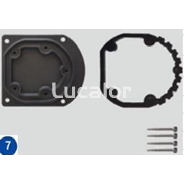 Base de aluminio + tornillos + junta, ducha gre modelo SSAL18 - Imagen 1