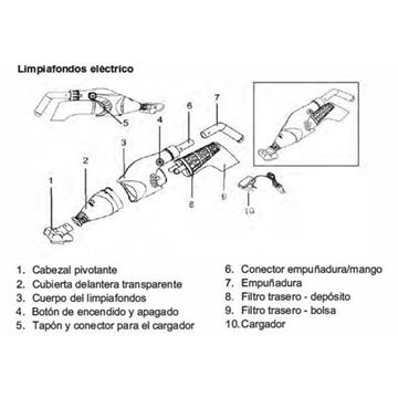 Bateria recargable para limpiafondos electric Vac VCB10 de gre - Imagen 2