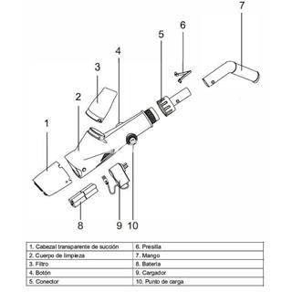 Bateria + soporte limpiafondos eléctrico VCB15 CSPA - Imagen 2