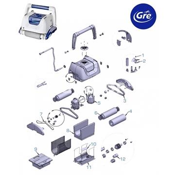 Bolsa filtrante limpiafondos Gre Kayak Jet Clever - Imagen 2