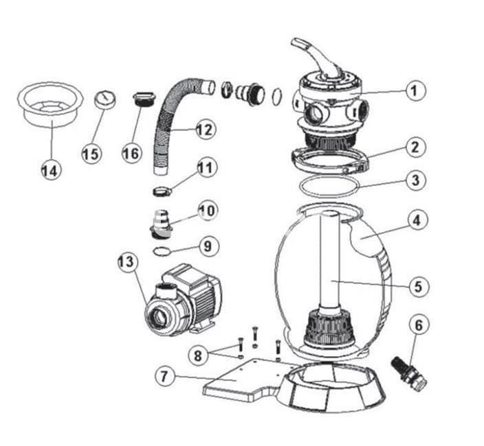 Bomba depuradora modelo monoblock 300 de Qp - Imagen 2