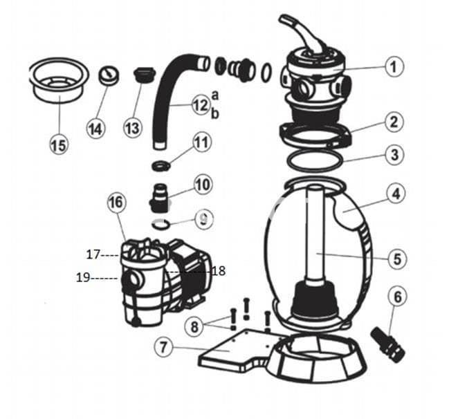 Bomba depuradora modelo monoblock 300 de Qp - Imagen 3