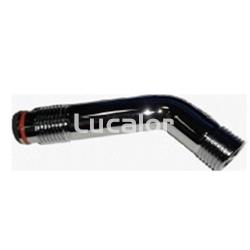 Brazo curbado  para cabezal duchas gre  de PVC - Imagen 1