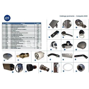 Brazo curbado  para cabezal duchas gre  de PVC - Imagen 2