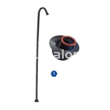 Brazo curbado soporte ducha gre modelo AR1009W - Imagen 1