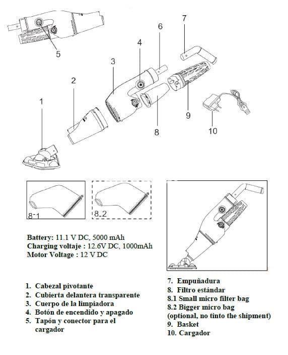 Cargador limpiafondos electric Vac Plus VCB50 de gre - Imagen 2