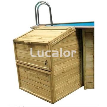 Caseta vacia  gre de madera para depuradoras H120 - Imagen 2