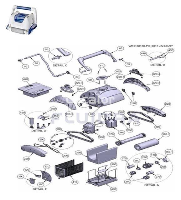 Cepillo PVA Robot kayak de gre - Imagen 2