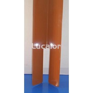 Chapa piscinas gre ovaladas 500 x 300 cm  aspecto madera (extremos  pilares 630W1) una ud - Imagen 1