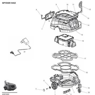Chasis pra limpiafondos Spyder Max - Imagen 1