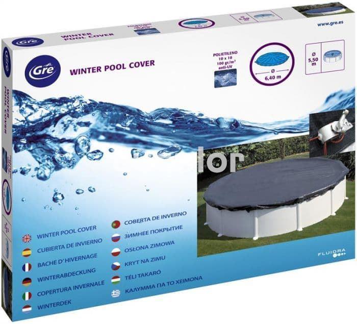 Cobertores de invierno reforzado180 g/m2 piscinas redondas gre - Imagen 2