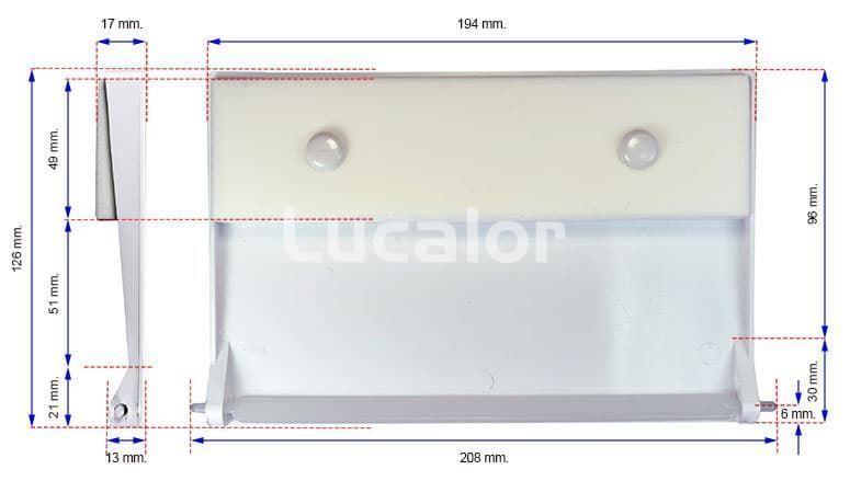 Compuerta skimmer Coral Qp con bisagra - Imagen 2