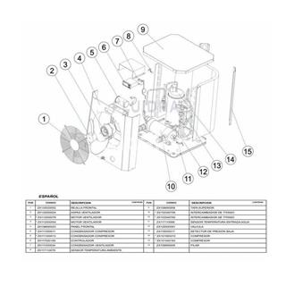 Condensador del compresor mini bombas de gre   HPM40/25 - Imagen 2