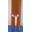Conjunto chapas inferior piscina altura  gre, ovalada  aspecto madera (extremos  pilares 803W ) 4 ud - Imagen 1