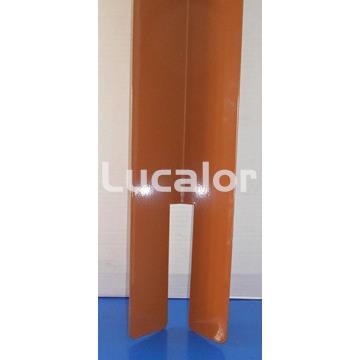 Conjunto chapas piscinas gre  ovaladas escepto 500 x 300 cm aspecto madera (extremos pilares 630W ) 4 ud - Imagen 1