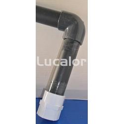 Conjunto codo inferior Alaska para filtro RPG 780  coral de Qp - Imagen 1