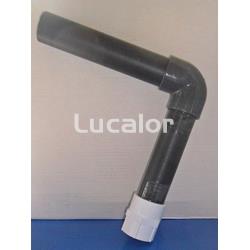 Conjunto codo superior Alaska para filtro RPG 500  coral de Qp, - Imagen 1