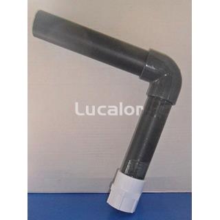 Conjunto codo superior Alaska para filtro RPG 780  coral de Qp, - Imagen 1