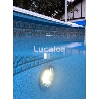 Conjunto dos proyectores led gre para piscinas elevadas de pared de acero - Imagen 2