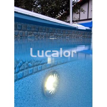 Conjunto dos proyectores led gre para piscinas elevadas de pared de acero - Imagen 2