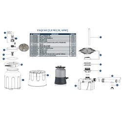 Conjunto zuncho filtro equaloón de gre FAQC40 - Imagen 2