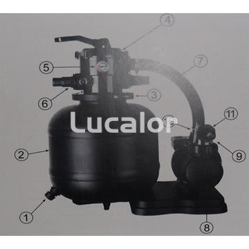 Conjunto zuncho sin  junta depuradora FAE 380/300 - Imagen 2