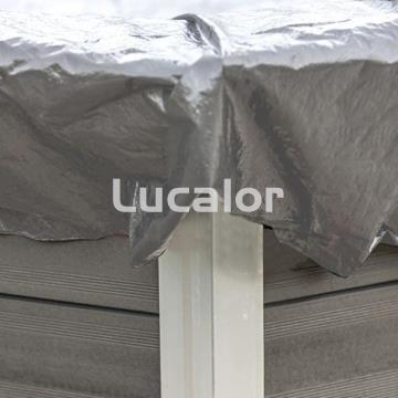 Cubierta gre de invierno piscina composite redonda - Imagen 2