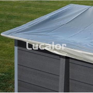 Cubierta gre de invierno piscinas composite cuadrada - Imagen 1