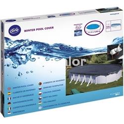 Cubierta  invierno reforzados 180 g/m2 piscinas gre de acero forma ovalada - Imagen 2