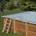 Cubiertas gre invierno piscinas madera de forma cuadrada 580 g/m2, - Imagen 1