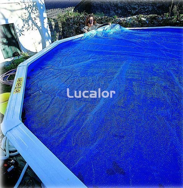 Cubiertas isotermicas ovaladas piscinas gre 180 micrones - Imagen 1