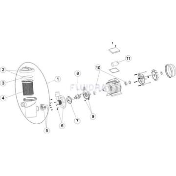Cuerpo bomba gre fiji 4 FSNP depuradora FS250NP/FS300/FS320 - Imagen 2