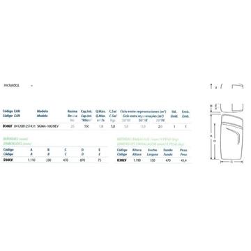 Descalcificador Sigma-100/HEV de gre - Imagen 2