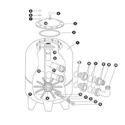 Destribuidor  50  y 63  mm +purga filtros inyectados rubo y ciclon - Imagen 2