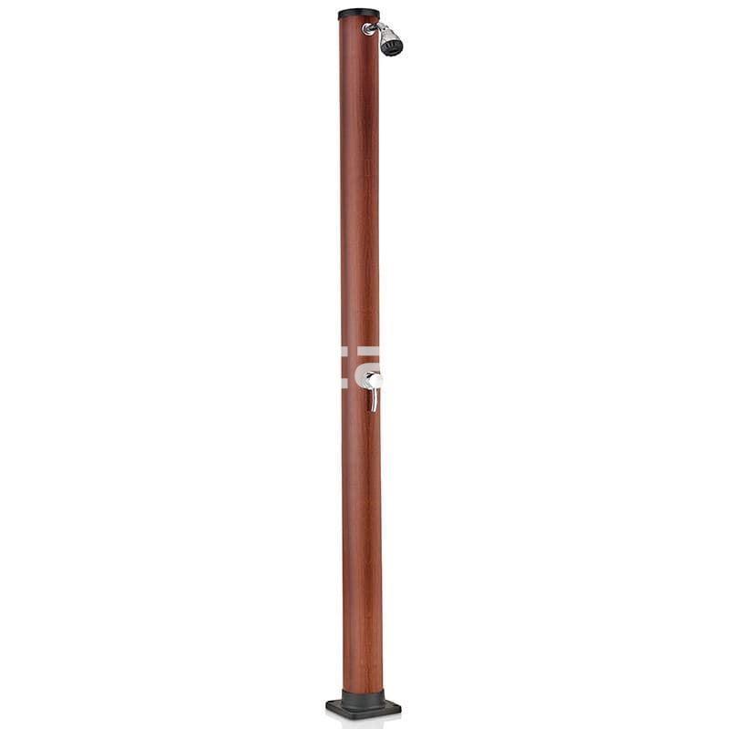 Ducha solar 20 l P.V.C aspecto madera de gre - Imagen 1