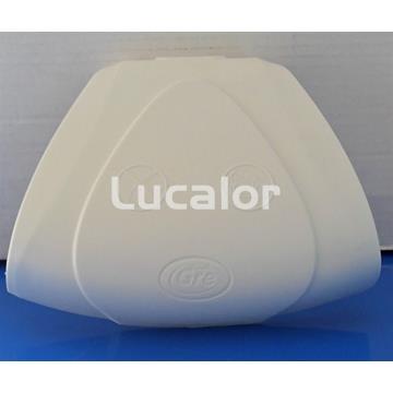 Embellecedor unión playa blanco curvo piscina gre - Imagen 1