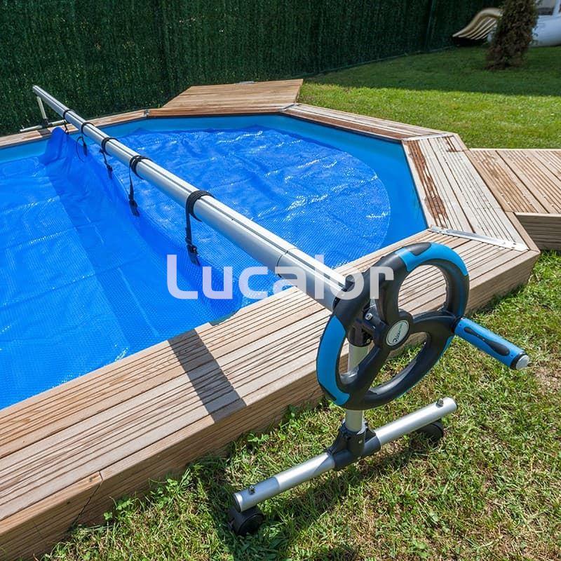 Enrollador gre cubiertas para piscinas elevadas Luxe - Imagen 2