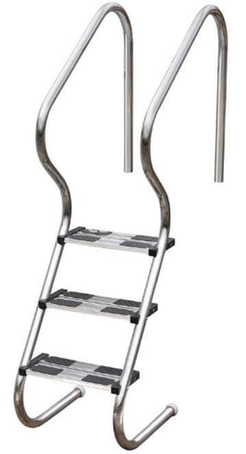Escalera de 3 peldaños de seguridad con doble superficie antideslizante garantizando mayor seguridad - Imagen 1