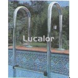 Escalera gre inox interior piscinas de 1.20 m altura - Imagen 1