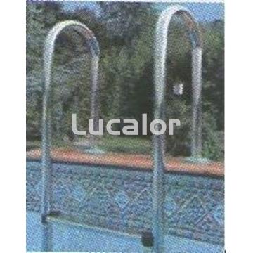 Escalera gre inox interior piscinas de 1.32m altura - Imagen 1