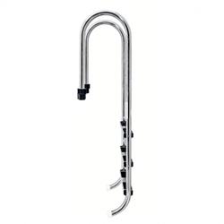 Escalera para piscinas enterradas modelo muro strecho  de acero inox AISI-316 - Imagen 1